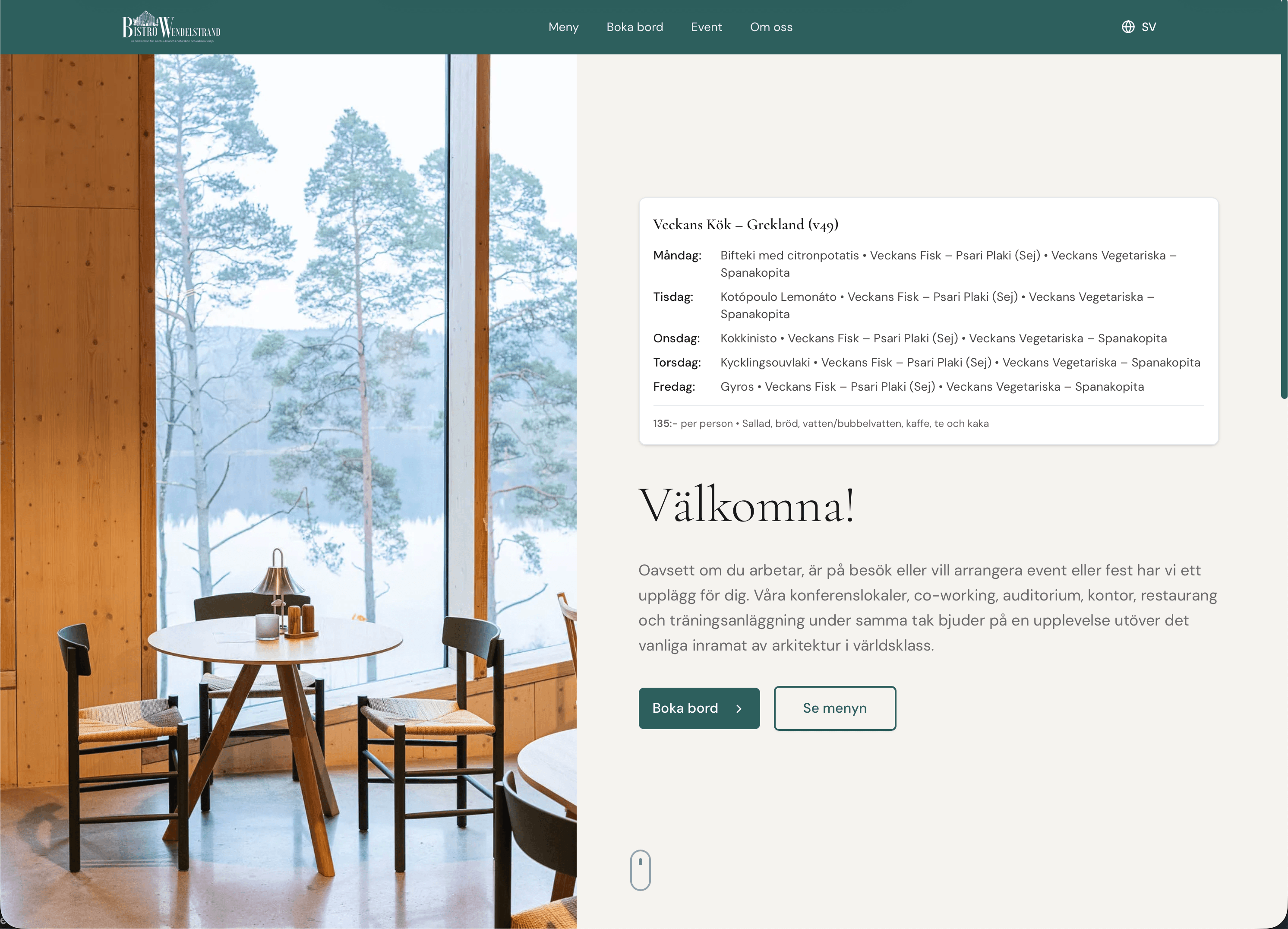 Kundexempel 1 – restauranghemsida
