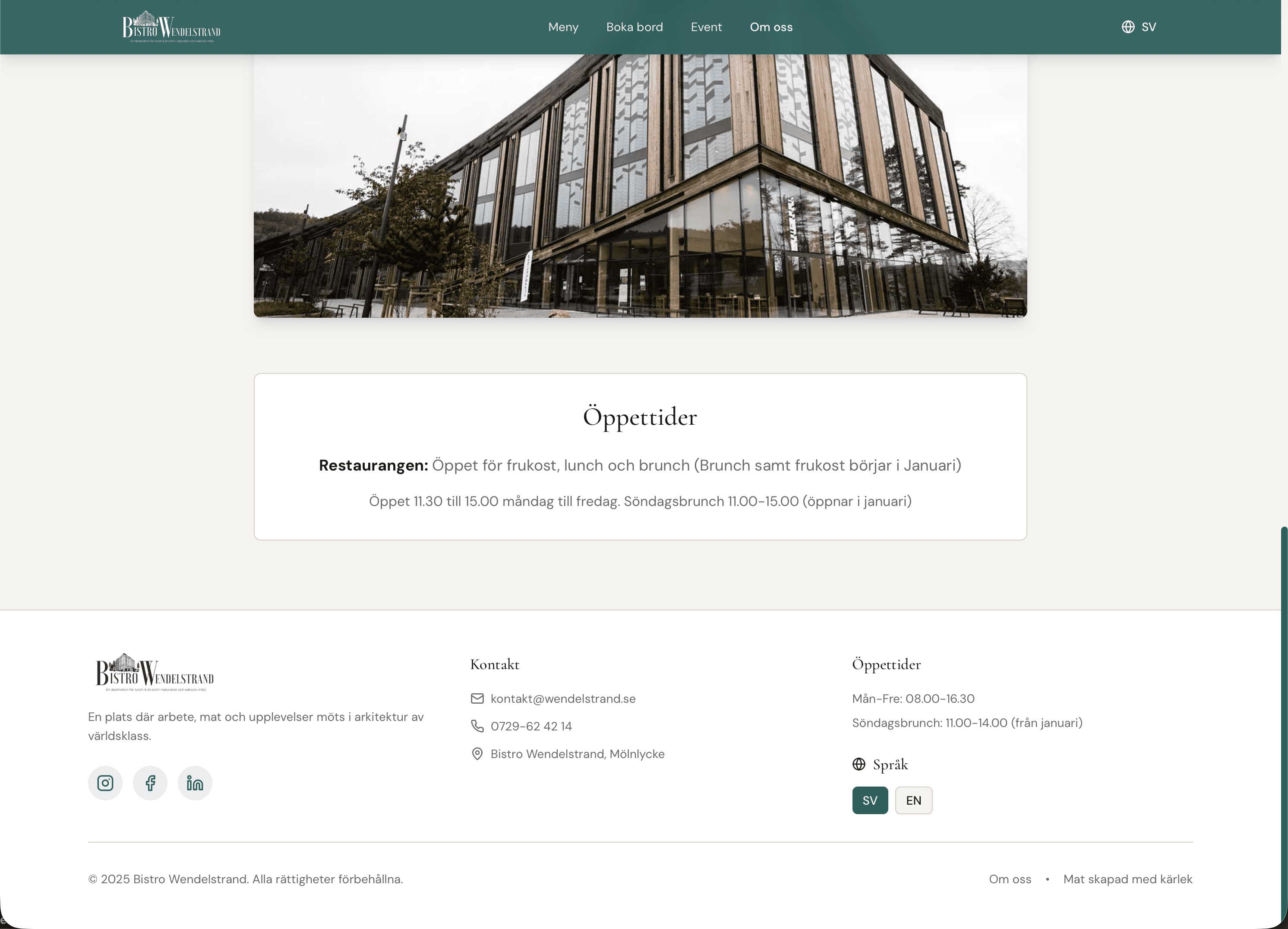 Kundexempel 4 – restauranghemsida